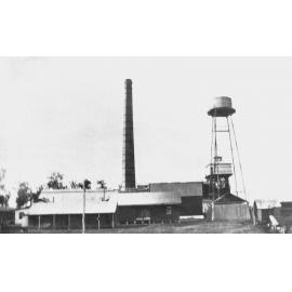 Nestle factory buildings, towers and chimney stack