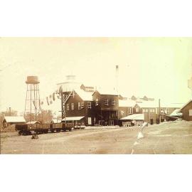 Nestle factory with carriages in the foreground