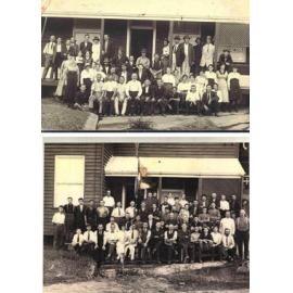 Nestle staff outside the packing shed
