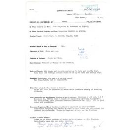 Report on Inspection of Moore Police Station 07/03/1967