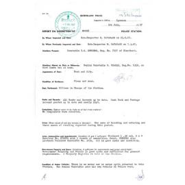 Report on Inspection of Moore Police Station 29/06/1967