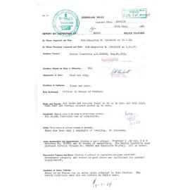 Report on Inspection of Moore Police Station 18/06/1968