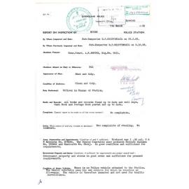 Report on Inspection of Moore Police Station 26/02/1969