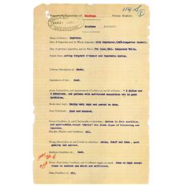 Report on Inspection of Hopetoun  Police Station 11/09/1918