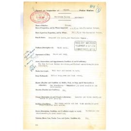 Report on Inspection of Kilcoy Police Station 04/09/1937