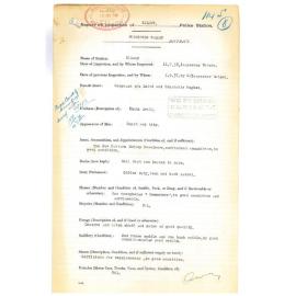 Report on Inspection of Kilcoy Police Station 11/07/1938