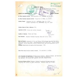 Report on Inspection of Kilcoy Police Station 06/12/1967