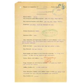 Report on Inspection of Esk Police Station 19/07/1923