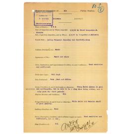 Report on Inspection of Esk Police Station 06/03/1926