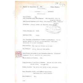 Report on Inspection of Esk Police Station 22/09/1931