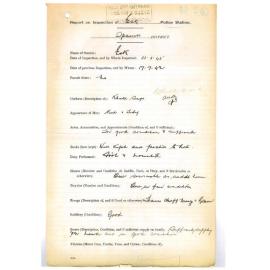 Report on Inspection of Esk Police Station 23/05/1945