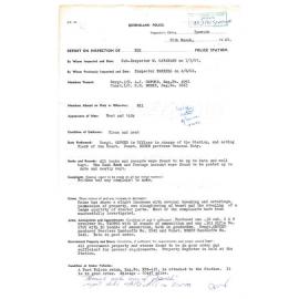 Report on Inspection of Esk Police Station 07/03/1967