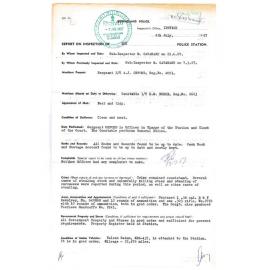 Report on Inspection of Esk Police Station 29/06/1967