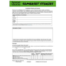 Contributor Details and Consent form