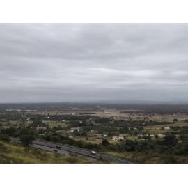 Flooding at Hatton Vale and Prenzlau, looking from Minden range