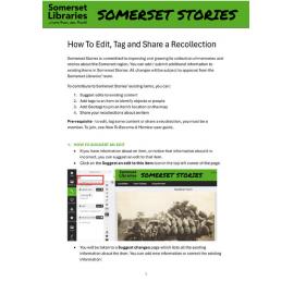 How to Edit, Tag and Share a Recollection User Guide